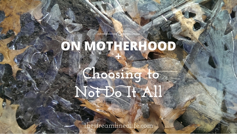 Motherhood is a calling.But sometimes what we think we hear within that calling is the push to do more, to be more, and to live more.